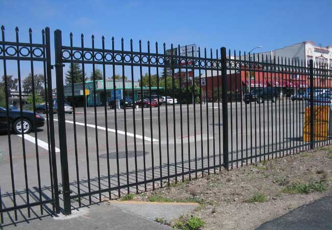 ornamental classic top rings fencing